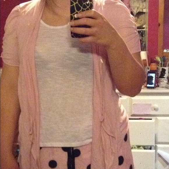 Shirt w/ throw over jacket