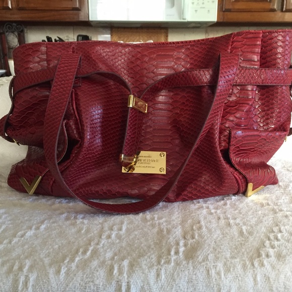 Faux leather bag.