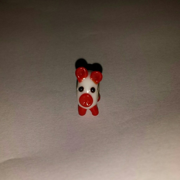 🌺SALE🌺Adorable Murano Glass Pugter Brand Pig