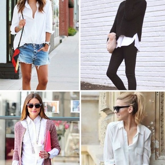 Ann Taylor LOFT Tops - LOFT White Button Down Shirt