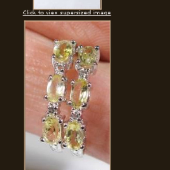 Genuine 1.5ctw G-SI Diamond&Lemon Citrine Earrings - Picture 3 of 3