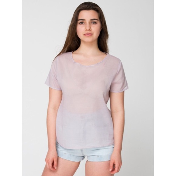 XS/S American Apparel Lawn Tee- Gorgeous Lilac