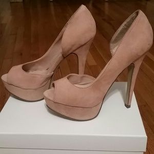 Blush pink stilletos