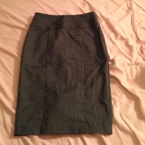 A line pencil skirt