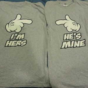 Matching couples tee shirts