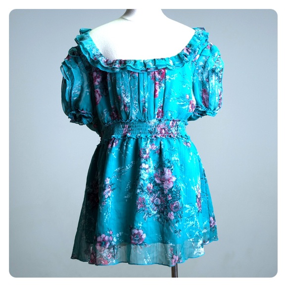 [Lapis] Sweet bohemian blouse