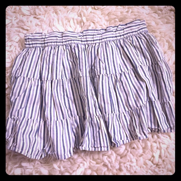 J.Crew ruffled striped skirt. Size medium.