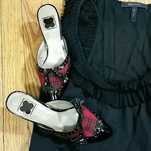 Liz Claiborne kitten heel mules