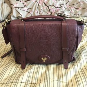 Authentic Coach bleeker Brooklyn pebble leather