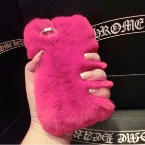 iPhone 6 Plus / 6s Plus Fur Case 💗 PINK 💗