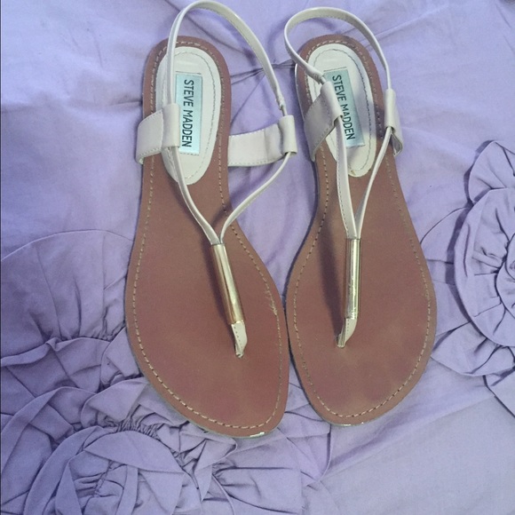 Steve Madden Cream Sandals