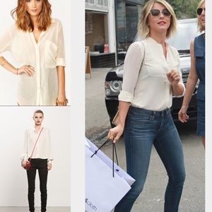 **SOLD!**Cream colored sheer blouse