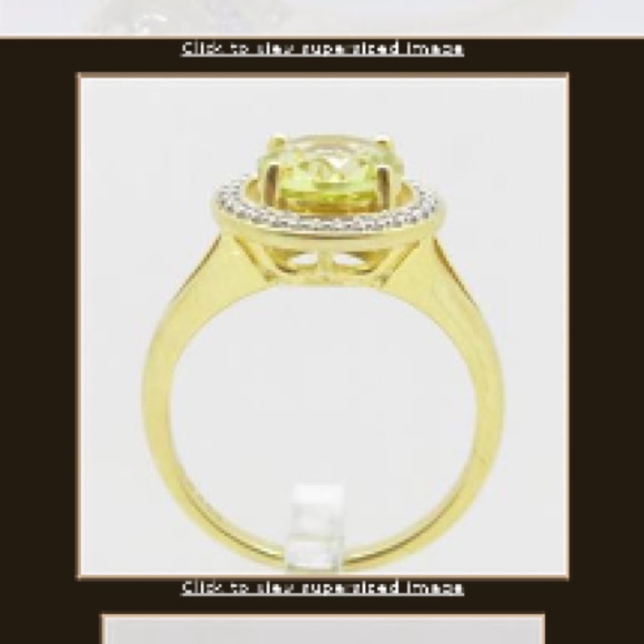 Designer 1.50ctw Genuine Lemon Citrine Sterling - Picture 3 of 4