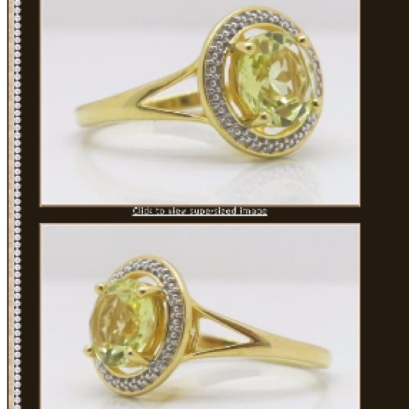 Designer 1.50ctw Genuine Lemon Citrine Sterling - Picture 4 of 4