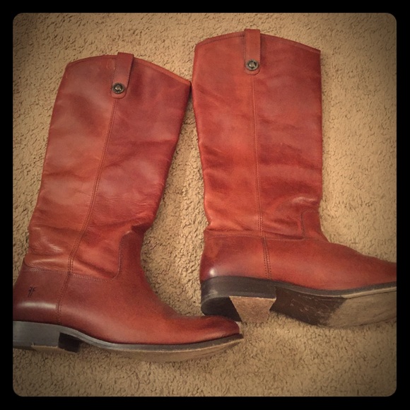 Reddish brown Frye Boots