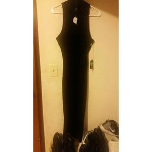 NWT kendall and Kylie Black velvet dress