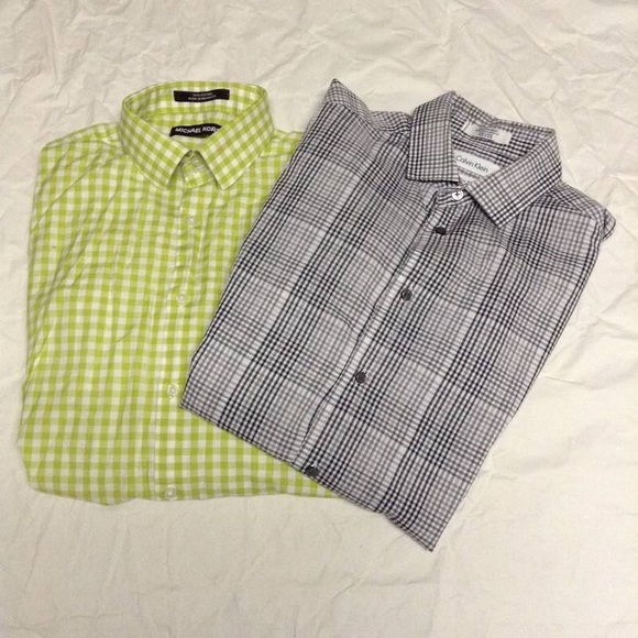 GREAT BUNDLE w/ two young men's dress shirts - Picture 1 of 3