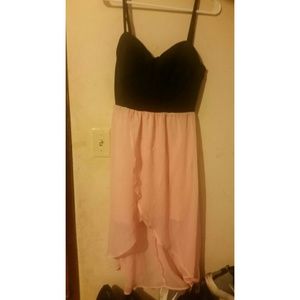 Black and pink dress