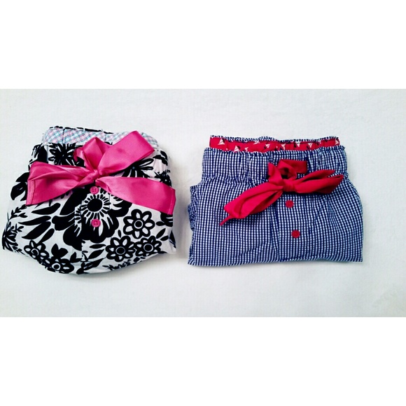 Lot of 2 Girl boxer pajama shirts