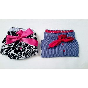 Lot of 2 Girl boxer pajama shirts