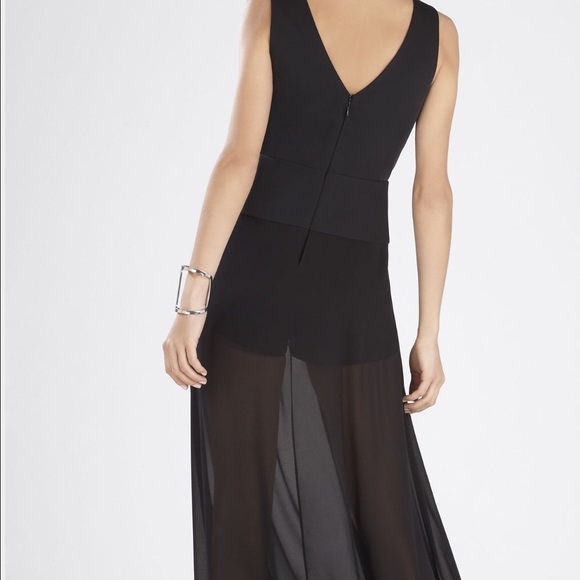 Bcbg MaxAzria Black Halee Plunge Dress - Picture 2 of 4