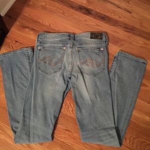 Express Light wash distressed Jeans 10 Long