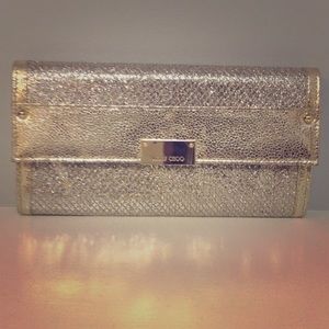Gold Jimmy Choo Clutch