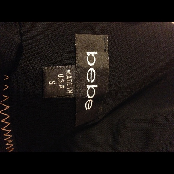 🎉Host Pick! 🎉Bebe cocktail dress w/silk trim - Picture 2 of 6