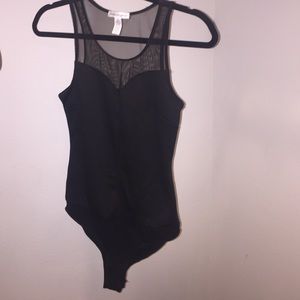 Black Bodysuit Top