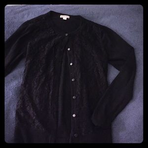 black lace cardigan