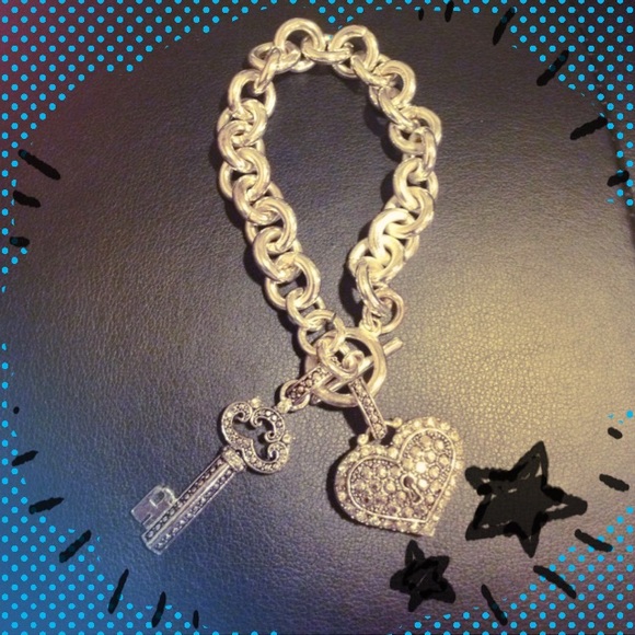 Heart and locket bracelet