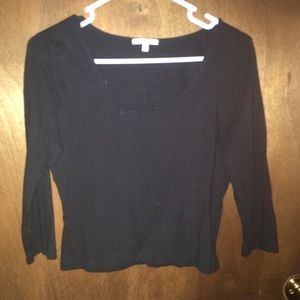 Black crop top