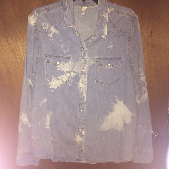 Jean shirt/jacket button up