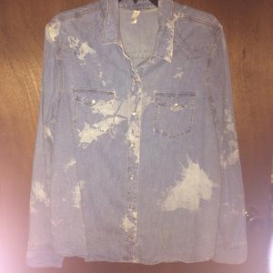 Jean shirt/jacket button up