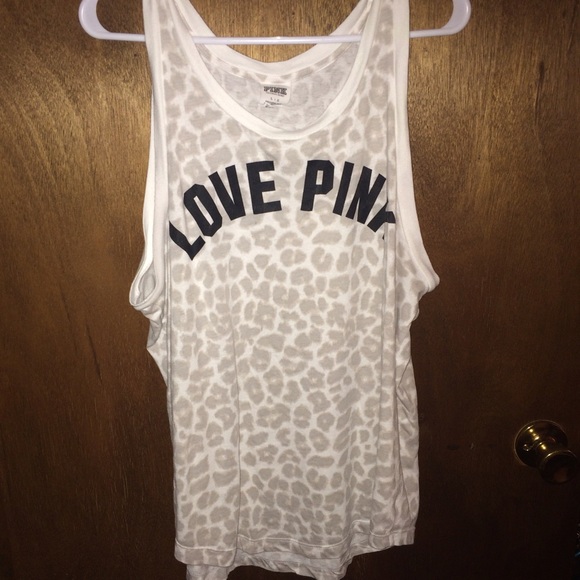 Love pink tank top