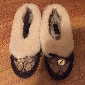 Coach moccasins size 8