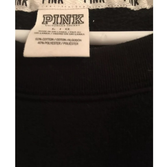 🔲Victoria's Secret PINK Black & White Crew🔳 - Picture 3 of 3