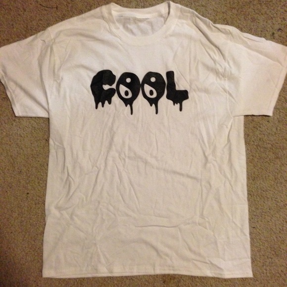 90s rare tumblr white cool ying yang tee