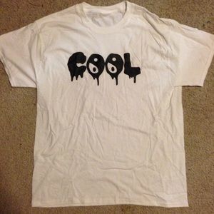 90s rare tumblr white cool ying yang tee