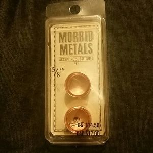 Nwt 5/8 rose gold gauges