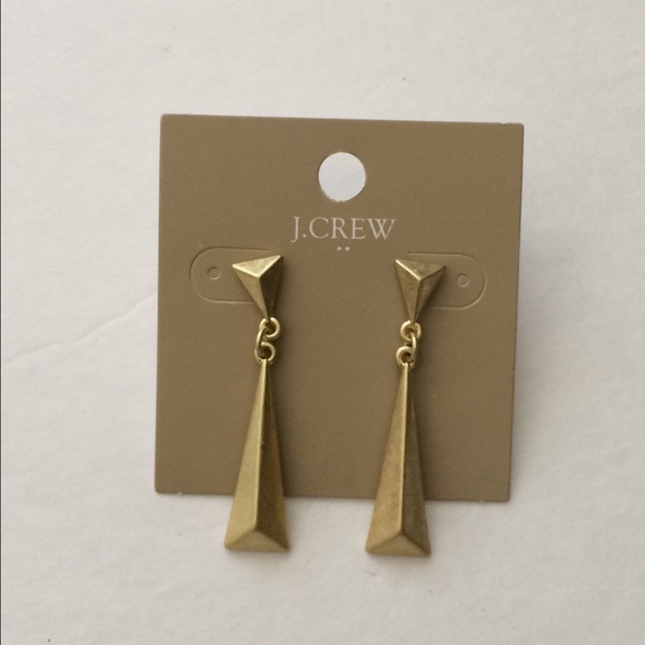 J. Crew earrings -Gold Tone- NWT