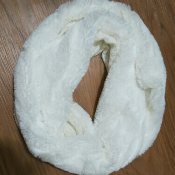 SALE Soft, White Infinity Scarf
