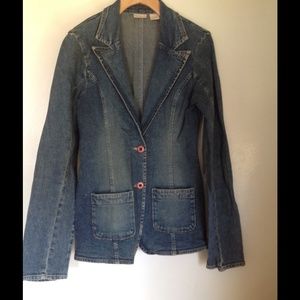 Denim Blazer Jacket Size Small