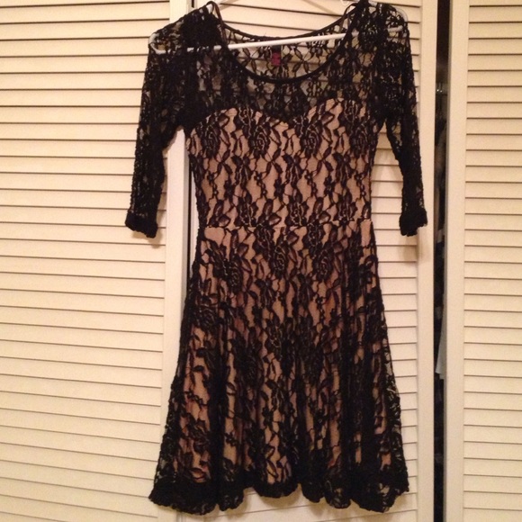 Black lace dress