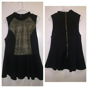 Plus size black N silver awesome