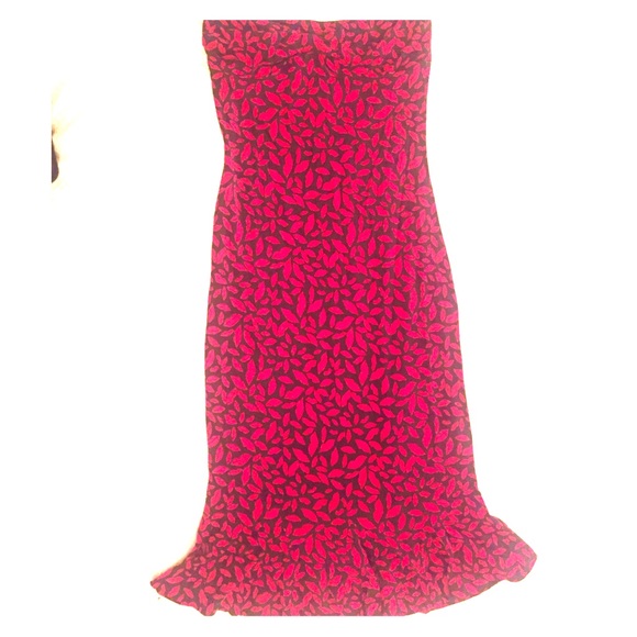 Diane von Furstenberg Strapless Lips Dress