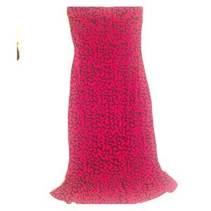Diane von Furstenberg Strapless Lips Dress