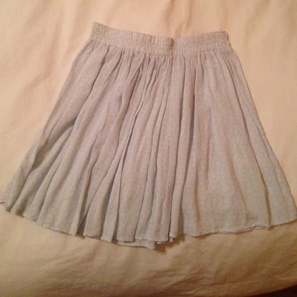 Brandy light blue floral skirt