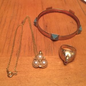 Bracelet and necklace and ring