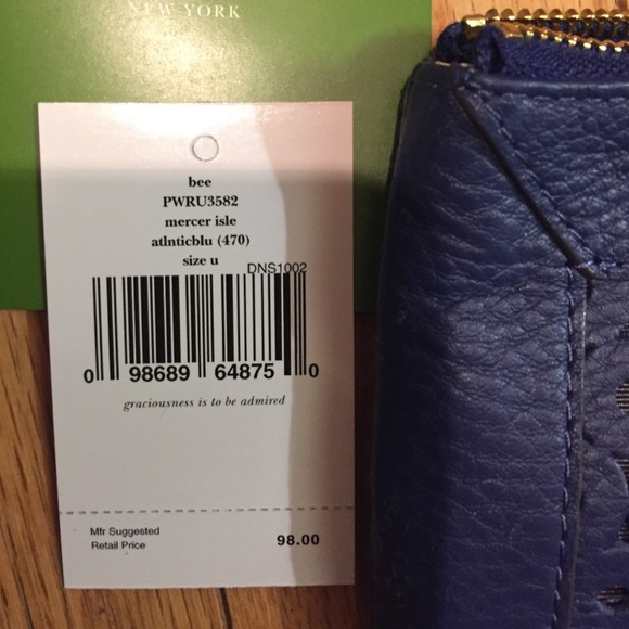 Kate Spade Navy Cut Out Wristlet - Picture 2 of 4